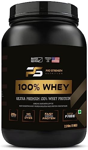 Pro Nutrition 100% Whey Protein (2.2 lbs/1000 g) (Double Rich Chocolate) Protein Powder for Muscle Support & Recovery, Vegetarian – Primary Source Whey Isolate