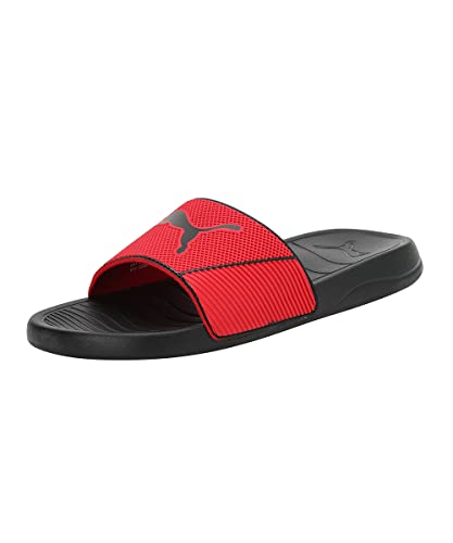 Puma Unisex-Adult Popcat 20 Shower RES High Risk Red-Black Slide – 8UK (39126502)
