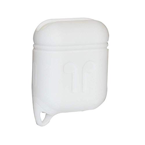 Brain Freezer TPU Skin Carrying Bag Compatible with AirPods 1 & 2 Not Compatible with Boat, Petron, Earpods, Realme Air Buds, Airpods Pro, Airpod Wireless Headset(Device Not Included) White