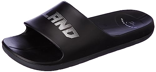 Woodland Men’s Black PU Slipper-8 UK (42 EU) (OSLD 4498022)
