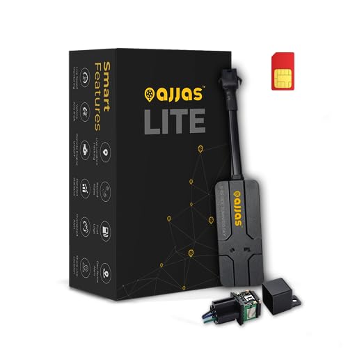 Ajjas Lite – Wired Hidden GPS Tracker (Remote Engine Lock + Live Tracking) for Car, Bike, Truck, Bus with (1 Year Android + iOS Software)