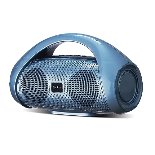 PTron Newly Launched Fusion Go 10W Portable Bluetooth Speaker with 6Hrs Playtime, Immersive Sound, Auto-TWS Function, Supports BT/USB/SD Card/AUX Playback & Lightweight (Blue)