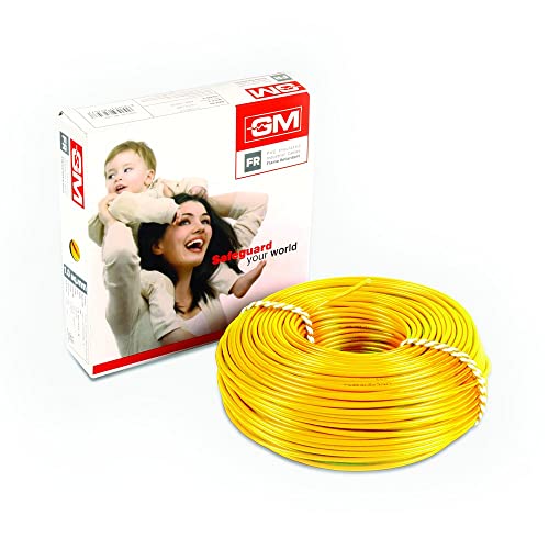 GM Flame Retardant Wire – 6 Sq mm (180 m, Yellow)