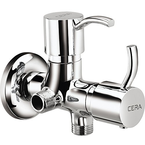 Cera Crayon Quarter Turn Fittings 2-Way Angle Cock (Chrome Finish)