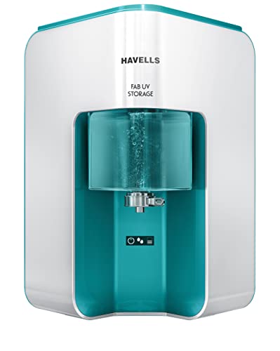 Havells Fab UV Storage Water Purifier|Copper+Zinc|5 Stage Purification|7L Transparent Tank| UV+UF Purification| Suitable TDS