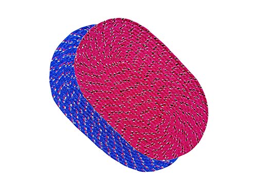 Status Multi-Purpose Braided Place Mat for Indoor Kitchen, Hall, and Room – Durable Mat for Home Decor 30×50 cm Multi-Color (Pack of 2) Random Color