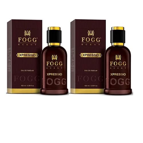 Fogg Scent Xpressio Perfume Spray for Men, Long-Lasting, Fresh & Powerful Fragrance, Eau de Parfum, 2 x 100 ml (Pack Of 2)