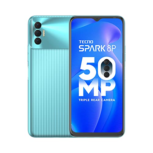 TECNO Spark 8P (Turquoise Cyan, 4GB RAM,64GB Storage)| 50MP SuperNight Camera | Upto 7GB RAM | 18W Flash Charger