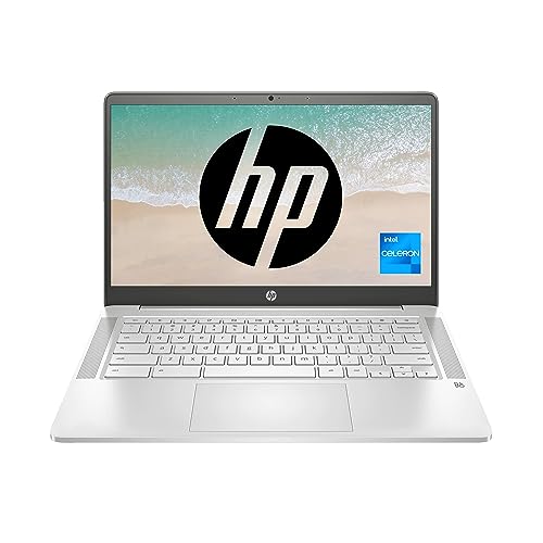 HP Chromebook 14a,Intel Celeron N4500 14inch(35.6 cm) FHD Touchscreen Laptop (Chrome OS, 4 GB SDRAM/64 GB eMMC/Chrome 64 /Dual Speakers/Google Assistant Built-in/Mineral Silver) 14a- na1004TU