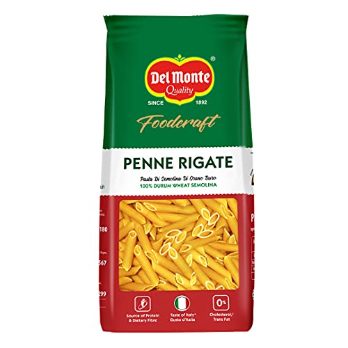Del Monte Foodcraft Penne Rigate Pasta (100% Durum Wheat – No Maida), 500 grams