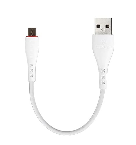 ZEBSTER Z -MC20 USB to Micro USB Cable,2A 20cm cable Strong & Long lasting for Charge and Sync (White)