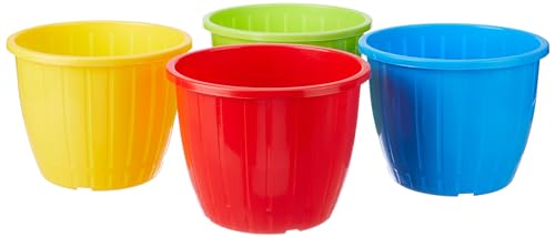 GTB 10 INCH Duro Pot Multicolor Flower Pot – (4)