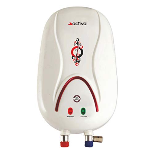 ACTIVA 3 KVA Instant 1 LTR. Anti Rust Coated Tank Geyser with Full ABS Body, 5 Year Warranty HOTMAK (Ivory)