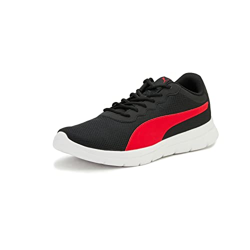 Puma Mens Maximal Comfort Black-High Risk Red Walking Shoe – 10 UK (37902701)