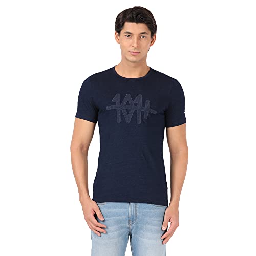 Lee Men’s Graphic Slim Fit T-Shirt (LMTS001035_Blue S)