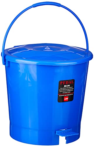 Cello Plastic Pedal Bin with Garbage Bucket – Small, 6 Litre, Blue, Set of 1