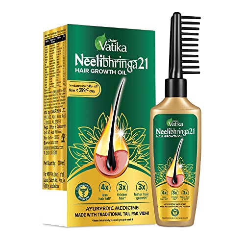 DABUR Neelibhringa 21 Hair Growth Oil -(100Ml+ 50ML extra free)| New Hair Growth In 2 Months, Clinically Proven