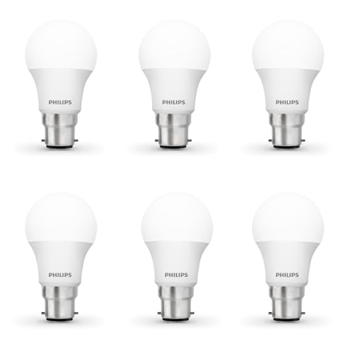 PHILIPS Ace Saver 10W B22 LED Bulb,900lm, Cool Day Light, Pack of 6