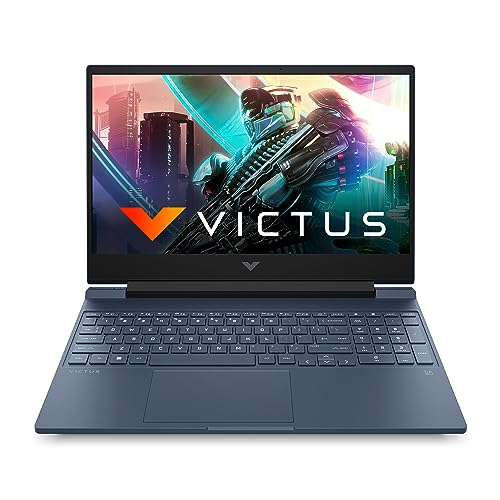 HP Victus Gaming Laptop, 12th Gen Intel Core i5-12450H, NVIDIA RTX 3050 GPU, 15.6-inch (39.6 cm), FHD, IPS, 144Hz, 9 ms Response time, 16GB DDR4, 512GB SSD, Backlit KB (MSO, Blue, 2.29 kg) fa0666TX