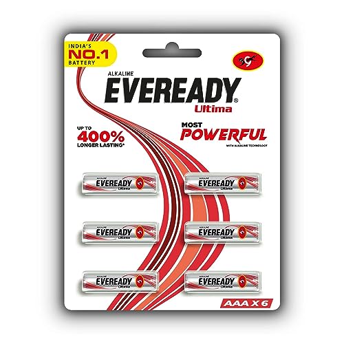 Eveready Ultima AA Alkaline Battery, Pack of 12