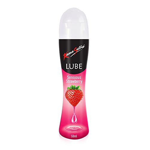 KAMA SUTRA Lube Strawberry Personal Lubricant for Men & Women – 50 ml | Water based lube | Compatible with condoms | Easy to wash off | Convenient for use