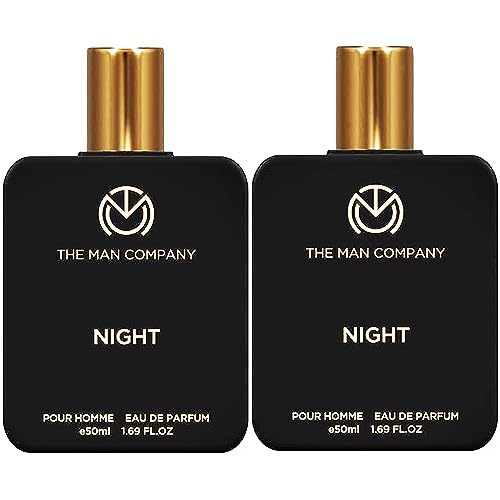 The Man Company Night Perfume for Men – 2 * 50ml | Premium Long-Lasting Fragrance | Citrusy, Exotic & Woody | Gift For Men | Date Night Body Spray