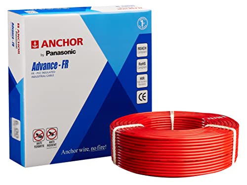 Anchor by Panasonic Advance FR 0.75 Sq.Mm. Red 90 Meter Anchor by Panasonic Advance Fr 1100V High Voltage Industrial Cable