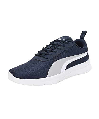 Puma Mens Supreme Comfort Navy Blazer-White-Silver Walking Shoe – 8 UK (37905002)