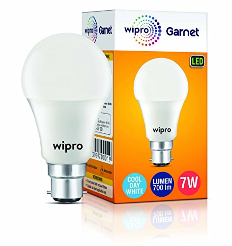 Wipro Garnet N70002 B22D 7-Watt Led Bulb (Warm White, Pack of 1)