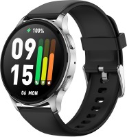 AMAZFIT POP 3R Smart Watch With 1.43″ AMOLED Display, BT Calling and AI Voice Assistance Smartwatch(Black Premium Strap, Free Size)