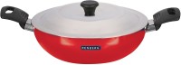 Renberg Orchid Kadhai 24 cm diameter with Lid 2.1 L capacity(Aluminium, Non-stick)