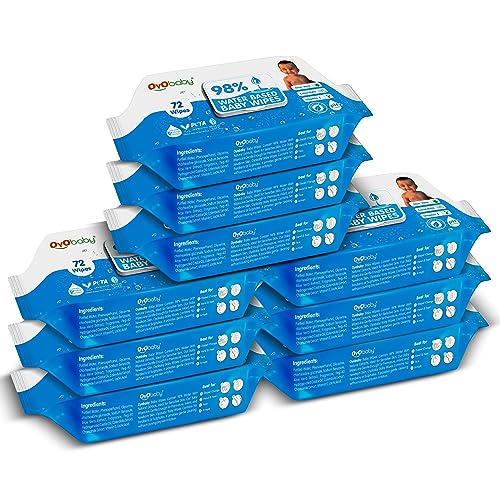 OYO BABY® Baby Wipes Offers Combo Wet Wipes With Lid/Water Wipes for Newborn babies Pack of 9 (648 wipes)