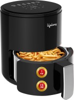 Lifelong LLHFD425 1000W with Hot Air Circulation Technology with Timer Selection & Adjustable Temperature Control | True Digital |Preset Menu |Uses upto 90% Less Oil |Fry, Grill, Roast, Reheat and Bake (Black) Air Fryer(2.5 L)