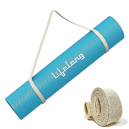Lifelong LLYM93 Yoga mat for Women & Men EVA Material 4mm Sea Blue Anti Slip for Gym Workout