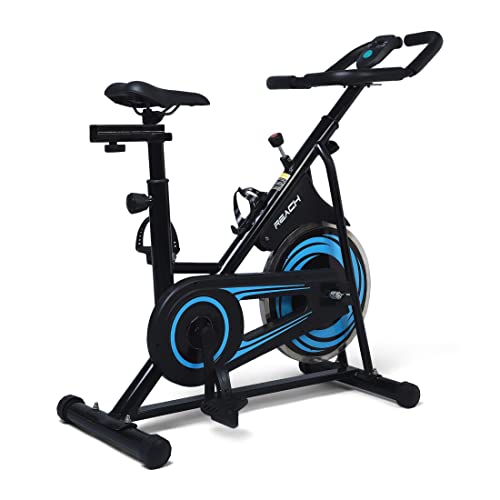 Reach Vision MII Spin Exercise Bike with 6.5 Kg Flywheel Adjustable Resistance & LCD Monitor | Maximum user weight 110kgs, Fitness Cycle for Home, Gym Workout for tummy and lower body workout