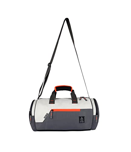 Gear Cross Training 22L Medium Water Resistant Travel Duffle Bag/Gym Bag/Sports Duffle for Men/Women – Grey Orange