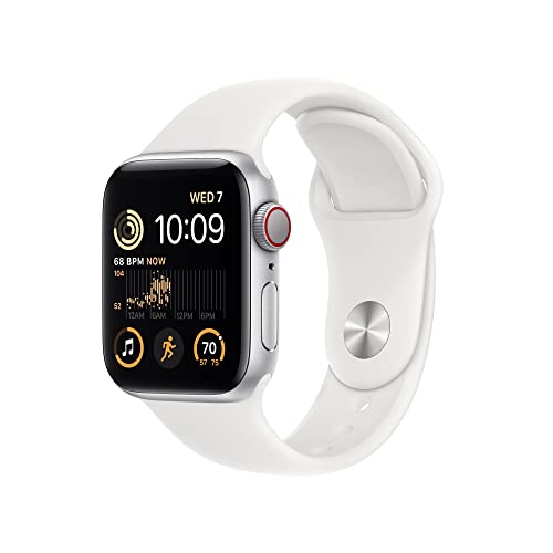 Apple Watch SE (2nd Gen) [GPS 44 mm] Smart Watch w/Midnight Aluminium Case & Midnight Sport Band. Fitness & Sleep Tracker, Crash Detection, Heart Rate Monitor, Retina Display, Water Resistant