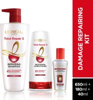 L’Oréal Paris Total Repair 5 Shampoo 650ml + Conditioner 180ml + Serum 40ml(3 Items in the set)