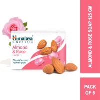 HIMALAYA Almond & Rose Soap 125g (Pack of 6)(6 x 125 g)