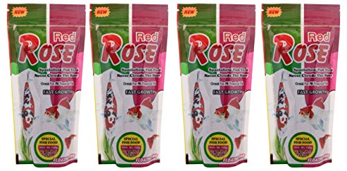 Taiyo Red Rose Fish Food for All Life Stages, 100 Gram (Pellet, Pack of 4)