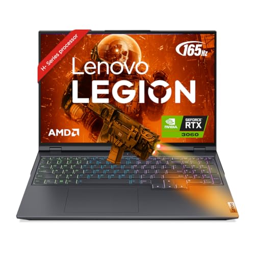 Lenovo Legion 5 Pro AMD Ryzen 7 5800H 16″ (40.64cm) QHD IPS 165Hz 500Nits Gaming Laptop (16GB/1TB SSD/Win 11/Office 2021/NVIDIA RTX 3060 6GB/Alexa/3 Month Game Pass/Storm Grey/2.45Kg), 82JQ011FIN