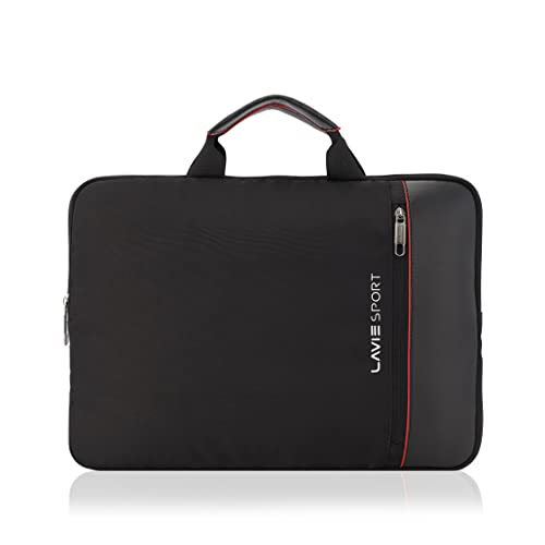 Lavie Sport 1.5 Compartment Business Pro Unisex Laptop Slim Sleeve (Black)