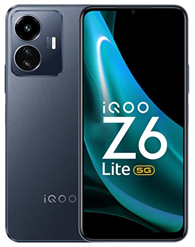 iQOO Z6 Lite 5G (Mystic Night, 6GB RAM, 128GB Storage) with Charger | World’s First Snapdragon 4 Gen 1 | Best in-Segment 120Hz Refresh Rate | Travel Adaptor Included in The Box