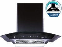 Elica WDFL 606 HAC LTW MS NERO Auto Clean Wall Mounted Chimney(Black 1200 CMH)