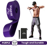 SLOVIC Resistance TPE Bands for Workout | Pull Up Band | Loop Band | Heavy Duty Fitness Band(Purple, Pack of 1)