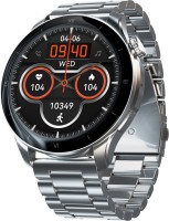 Pebble Cosmos Vault 1.43″Amoled Display Luxury Metal, Always on Display, BT Calling Smartwatch(Silver Strap, Free Size)