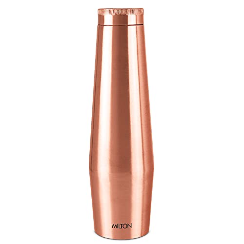 MILTON Copper Crown 1100 Water Bottle, 1.09 Litre, 1 Piece, Copper | Leak Proof | Office Bottle | Gym Bottle | Yoga Bottle | Home | Kitchen | Hiking | Treking Bottle | Travel Bottle