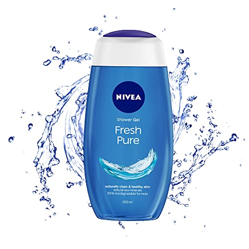 Nivea Body Wash, Fresh Pure Shower Gel, Refreshing Aquatic Scent, 250ml