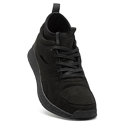 SOLETHREADS Calvin|Comfortable Lightweight Stylish Lifestyle Casual Premium Sneakers for Men|UK6|Black