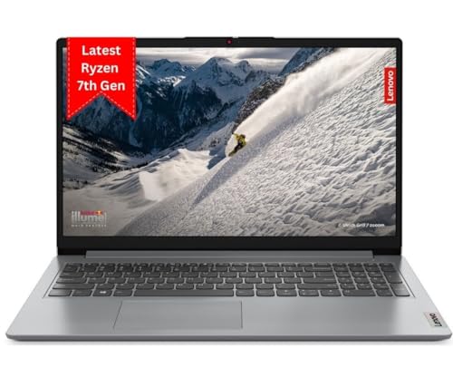 Lenovo IdeaPad 1 AMD Ryzen 3 7320U 15.6″ HD Thin and Light Laptop (8 GB/512GB SDD/Windows 11 Home/1Yr Warranty/Cloud Grey/1.58Kg), 82VG00EVIN